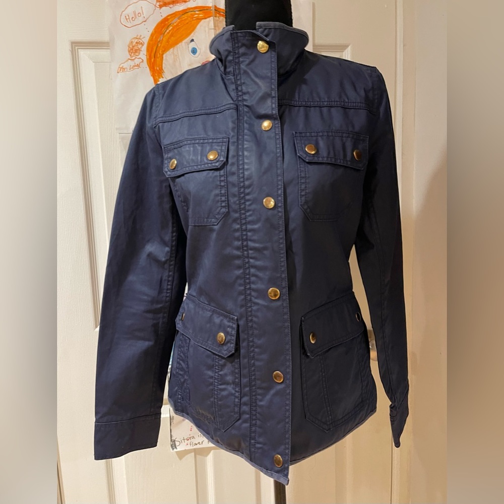 J.Crew navy field jacket. Size XS